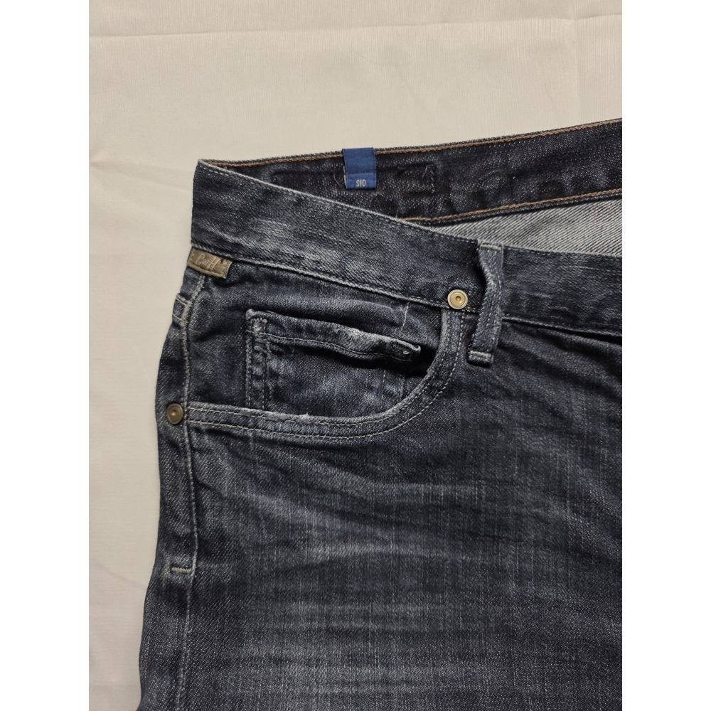 Citizens Of Humanity Jeans Mens 36x31 Blue Sid Straight Stretch Denim Made USA - Picture 5 of 10
